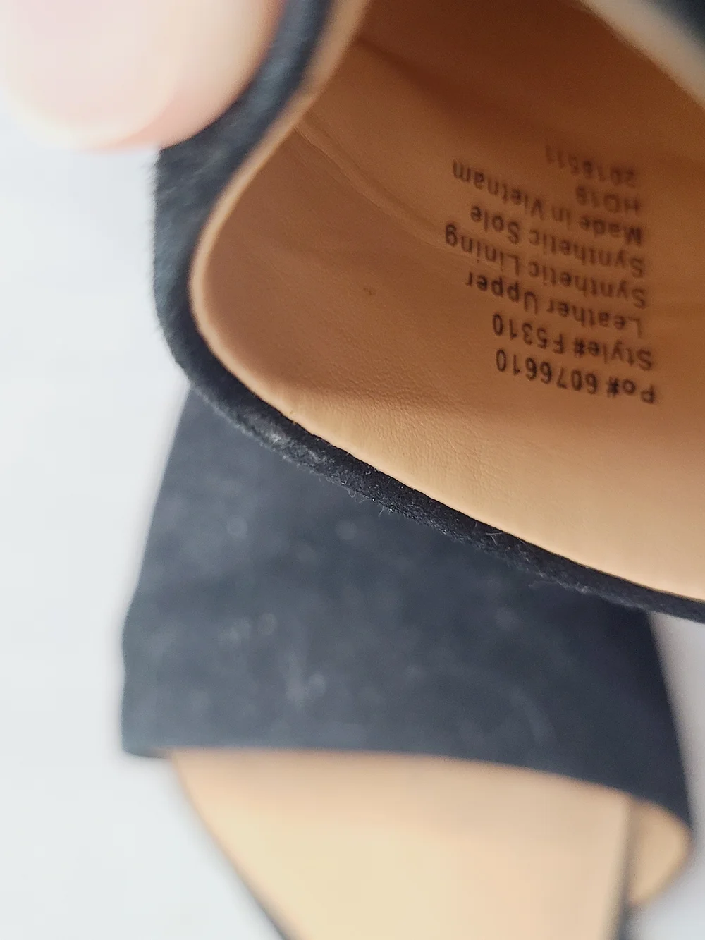 J. Crew Black Pointed D'Orsay Flats